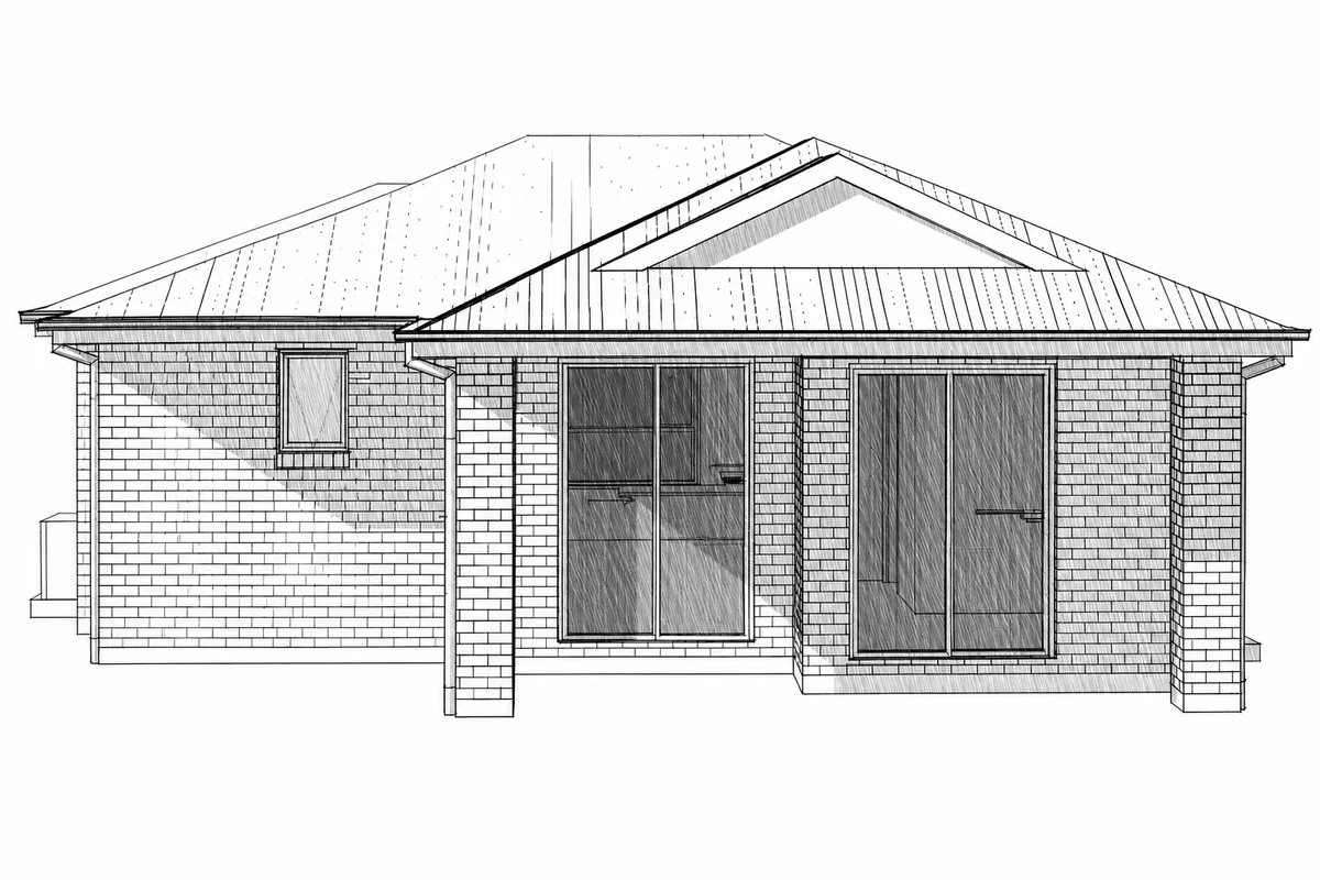 Front elevation drawing for the Sunnybank Hills granny flat project